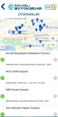 Kocaeli Otopark Mobil Uygulama